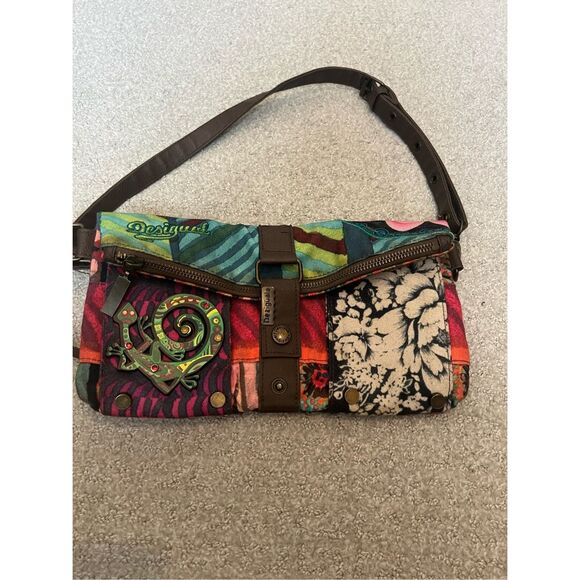 Desigual vibrant patchwork crossbody bag - Picture 6 of 6
